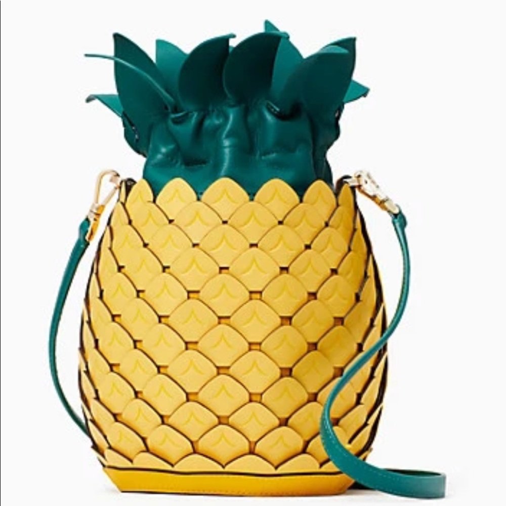 kate spade Yellow & Teal Pineapple Bucket Bag
